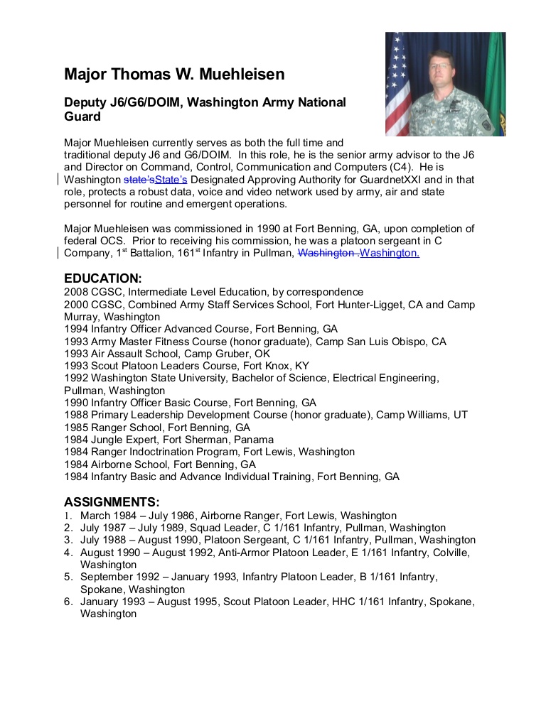 air force biography template pdf